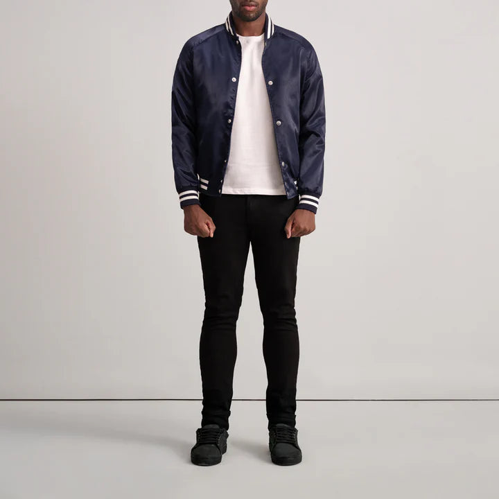Xander Blue Varsity Jacket