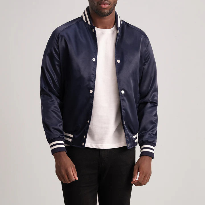 Xander Blue Varsity Jacket