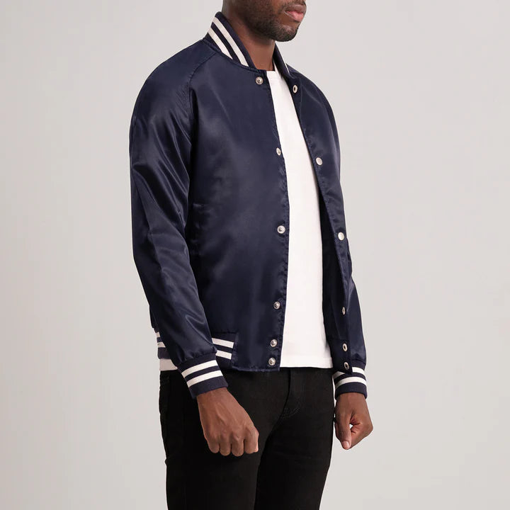Xander Blue Varsity Jacket