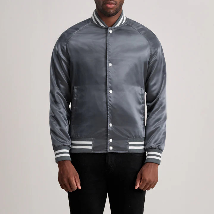 Xander Grey Varsity Jacket