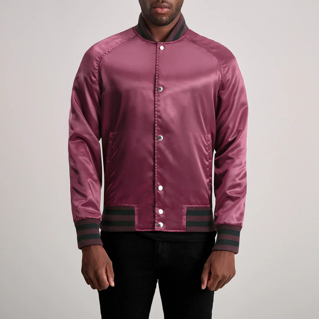 Xander Maroon Varsity Jacket