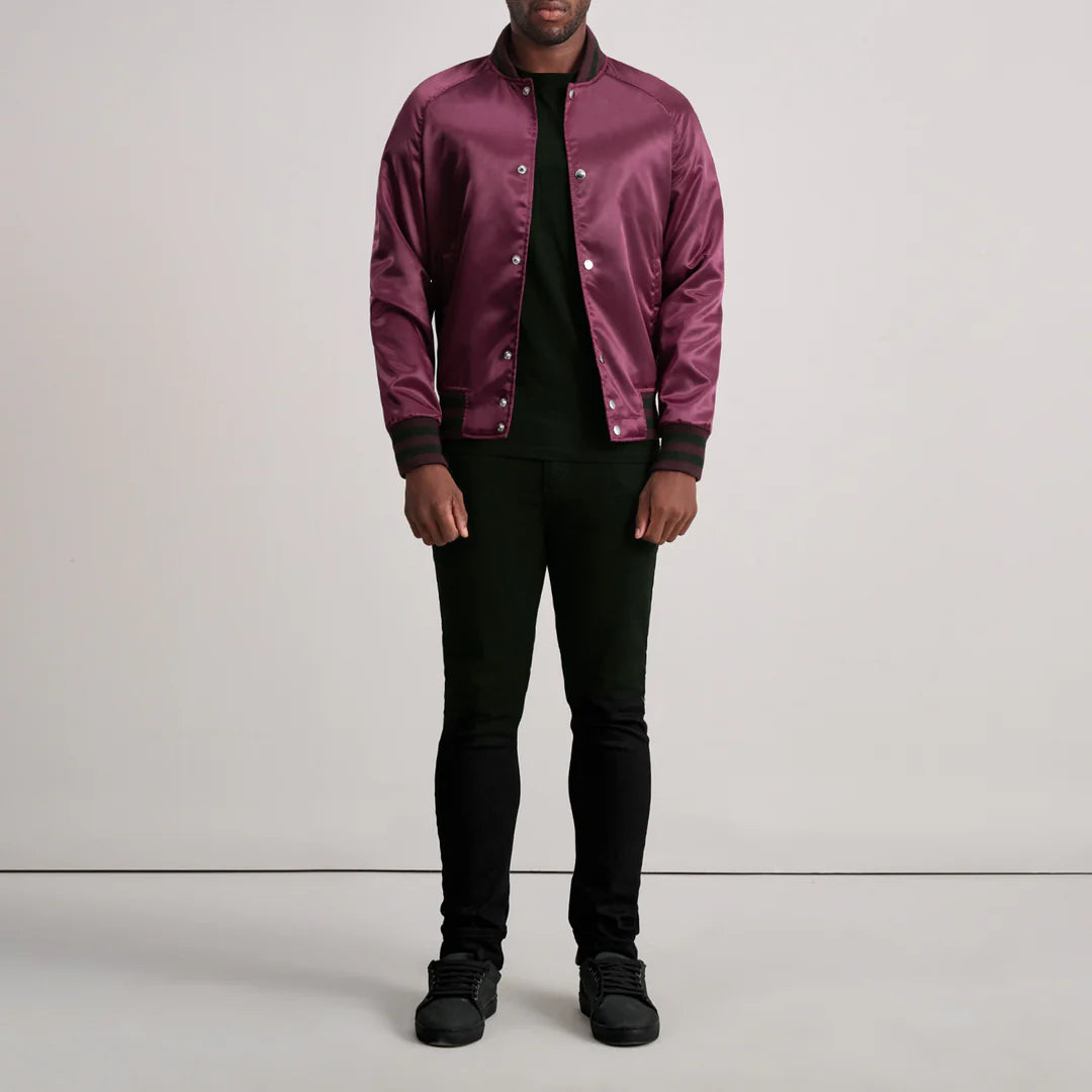 Xander Maroon Varsity Jacket