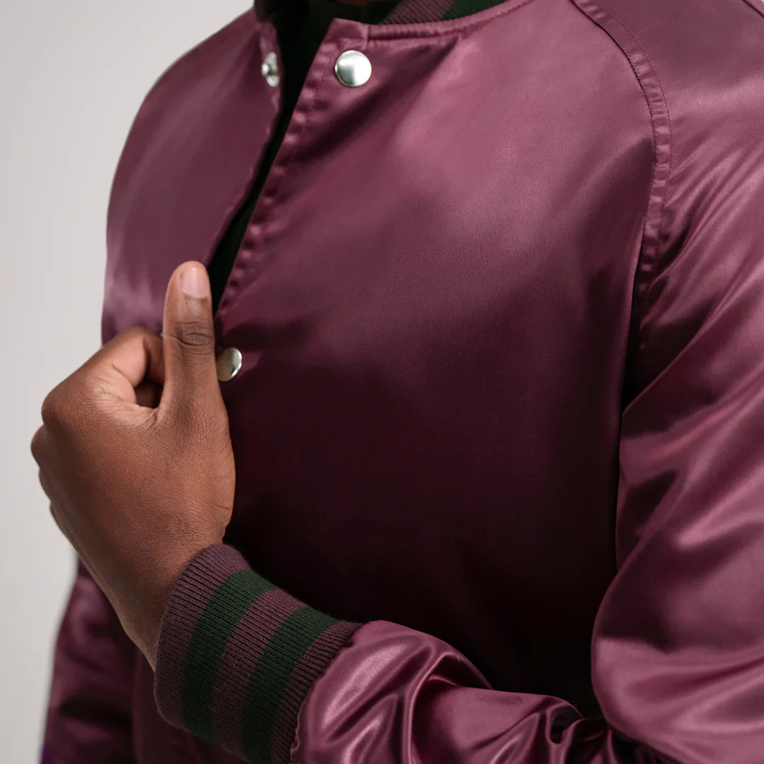 Xander Maroon Varsity Jacket